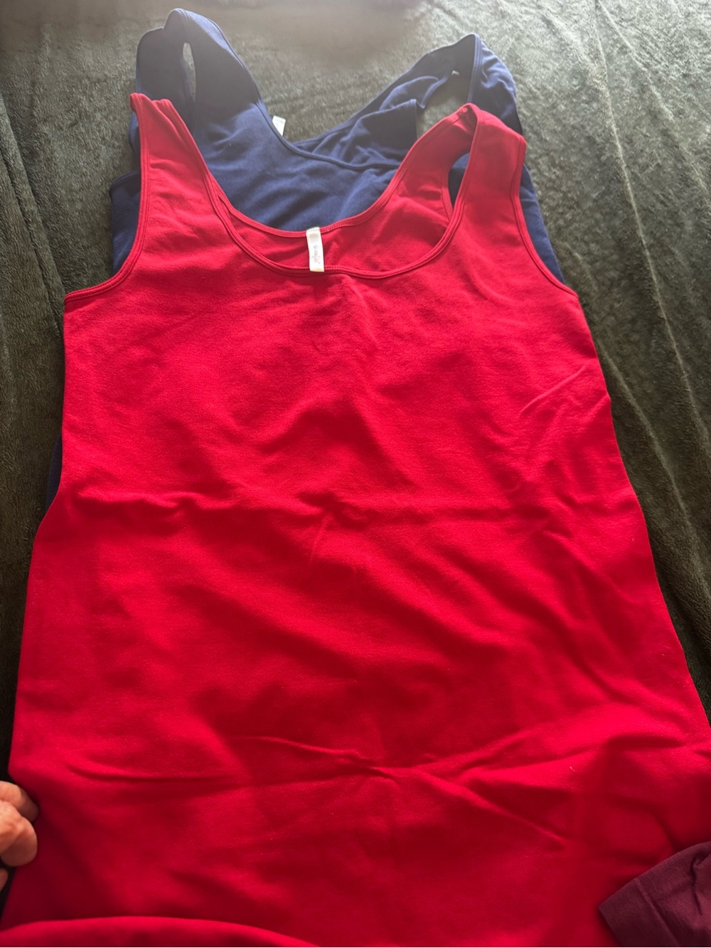 Classic Women's Red and Blue Tank Top - Comfortable Everyday Layering